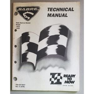 John Deere Sabre Lawn Tractors TMGX10047 Technical Manual